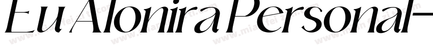 Eu Alonira Personal字体转换